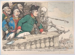 El Corso y Sus Sabuesos en la Ventana de las Tullerías Mirando Sobre París, 16 de abril de 1815