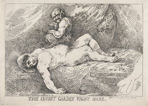 La pesadilla de Covent Garden de Thomas Rowlandson