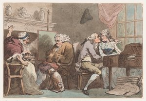 La Detección, 15 de junio de 1796 de Thomas Rowlandson