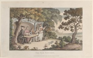 La penitente justa, de The Vicar of Wakefield de Thomas Rowlandson