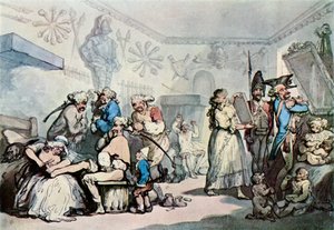 El interior de un cuartel francés, 1787, 1929 de Thomas Rowlandson