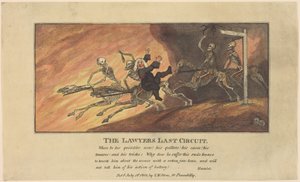 El último circuito de los abogados de Thomas Rowlandson