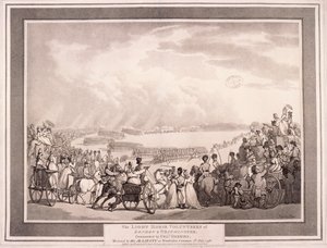 Los Voluntarios de Caballería Ligera de Londres y Westminster de Thomas Rowlandson