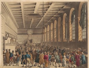 La Sala Larga, Custom House de Thomas Rowlandson
