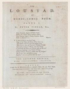 La Lousiad, Página de Título, 1787