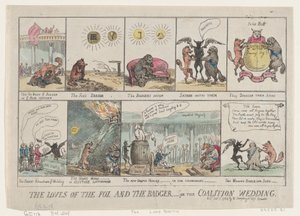 Los amores del zorro y el tejón, o la boda de la coalición, 7 de enero de 1784