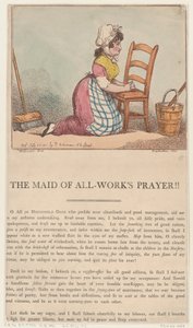 La oración de la criada, 25 de julio de 1801