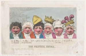 La hidra política, 16 de abril de 1806 de Thomas Rowlandson