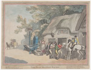 El caballo de posta (de *La vida de un caballo de carreras, o El corredor de gran temperamento*) de Thomas Rowlandson