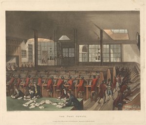 La oficina de correos de Thomas Rowlandson