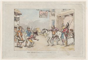 La producción de una casa de postas, 1808