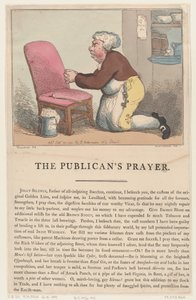 La Oración del Tabernero, 20 de septiembre de 1801 de Thomas Rowlandson