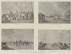 La Carrera por el Derby hace Cien Años de Thomas Rowlandson