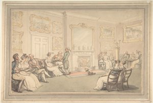 La recepción de Thomas Rowlandson