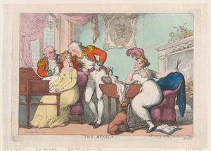 Los rivales de Thomas Rowlandson