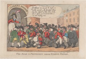 El camino al ascenso a través del Pasaje de Clarke, 5 de marzo de 1809