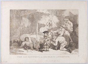 El triste descubrimiento del aprendiz sin modales de Thomas Rowlandson