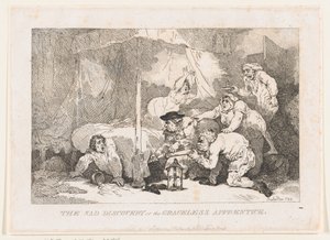 El triste descubrimiento; o El aprendiz sin modales de Thomas Rowlandson