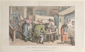 La regañona, con noticias de Olivia, del Vicar of Wakefield de Thomas Rowlandson