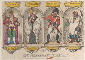 El signo de los Cuatro Todos, 1810 de Thomas Rowlandson