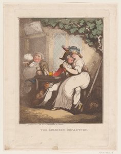 La partida del soldado, 10 de octubre de 1799 de Thomas Rowlandson