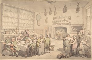 La cocina del escudero de Thomas Rowlandson