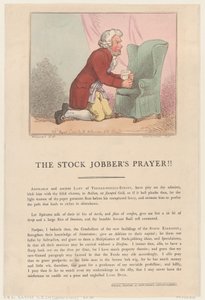 La oración del corredor de bolsa de Thomas Rowlandson