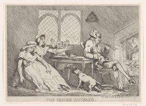El Marido Tierno, 28 de julio de 1786 de Thomas Rowlandson