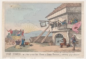 Los Tiempos - O Una Vista de la Casa Vieja en Little Brittain - Con Nadie yendo..., 23 de enero de 1784