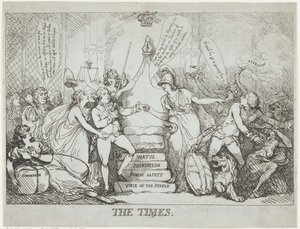 Los Tiempos, diciembre de 1788 de Thomas Rowlandson