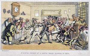 El doctor en un bistró donde estalla una pelea - en "Doctor Syntax