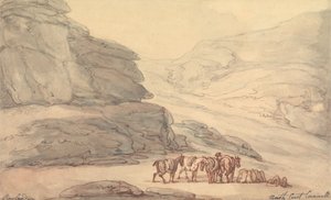 Valle de las Piedras, Lynton, Devon de Thomas Rowlandson