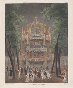 Jardín de Vauxhall, 2 de octubre de 1809 de Thomas Rowlandson