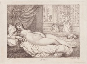 Venus de Urbino, 1799 de Thomas Rowlandson