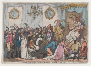 Devotos de la moda en el templo de la locura, 25 de agosto de 1808