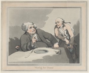 A la espera de la cena de Thomas Rowlandson