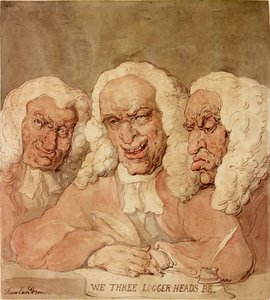 Nosotros tres cabezas de leñadores, c.1805 de Thomas Rowlandson
