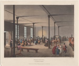 Asilo, Parroquia de St. James, 1 de diciembre de 1809 de Thomas Rowlandson