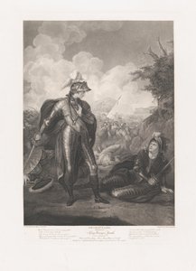 Príncipe Enrique, Hotspur y Falstaff Shakespeare, Rey Enrique..., primera publicación 1796, reeditado 1852 de Thomas Ryder