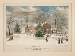 Internado West-Town (vista sureste), Chester Co., Pa.