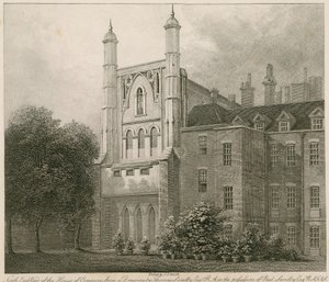 Vista noreste de la Cámara de los Comunes de un dibujo de Thomas Sandby RA de Thomas Sandby