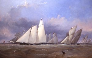 El América en Cowes, 1852