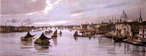 Blackfriars, desde el Puente de Southwark, de 