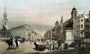 Entrada a Strand desde Charing Cross, de 