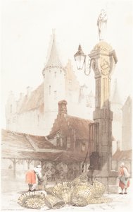 Mercado de pescado, Amberes de Thomas Shotter Boys