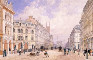 Viaducto de Holborn, Londres, 1871 de Thomas Shotter Boys