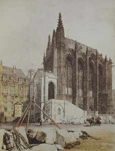 La Sainte Chapelle, de Arquitectura Pintoresca en París, publicado en 1839 de Thomas Shotter Boys