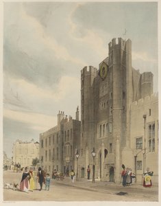 Londres Tal Como Es: Frente Norte del Palacio de St. James, desde Cleveland Row de Thomas Shotter Boys