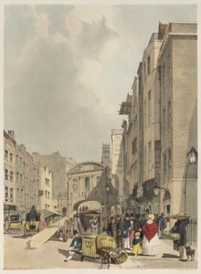 Londres tal como es: Temple Bar, desde el Strand de Thomas Shotter Boys