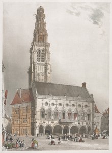 Arquitectura pintoresca en París, Gante, Amberes, Ruan, 1839 de Thomas Shotter Boys